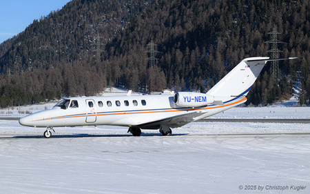 Cessna 525B CitationJet CJ3 | YU-NEM | untitled (Flyus)  |  This Cessna 525B CitationJet CJ3 is seen here arriving from Farnborough as flight FUU231A. | SAMEDAN (LSZS/SMV) 27.12.2025