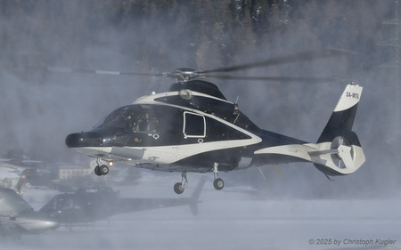 Airbus Helicopters EC155 B1 | 3A-MTG | untitled  |  This Airbus Helicopters EC155 B1 is seen here arriving from Monaco.  | SAMEDAN (LSZS/SMV) 27.12.2025
