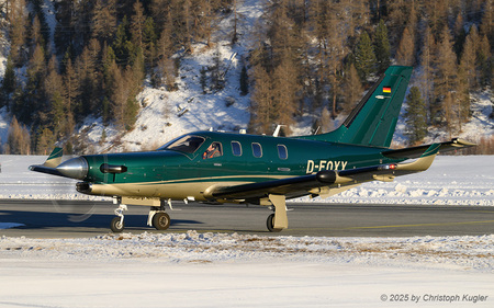 DAHER TBM 960 | D-FOXX | untitled  |  This TBM 960 is captured here returning to Samedan. It departed early that day and flew to D&uuml;sseldorf and Biggin Hill before returning to Switzerland. | SAMEDAN (LSZS/SMV) 27.12.2025