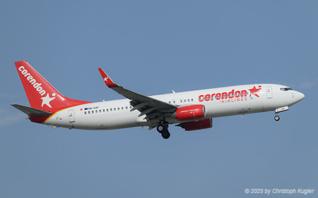 Boeing 737-8KN | 9H-CXF | Corendon Airlines Europe  |  This Boeing 737-800 of Corendon Airlines Europe is about to land at Antalya airport after a flying time of 2:41 hours from Nuremberg | ANTALYA (LTAI/AYT) 09.05.2025
