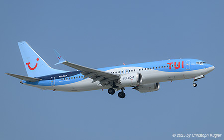 Boeing 737 MAX 8 | PH-TFP | TUI Airlines Netherlands  |  TUI Airlines Netherlands operates 6 Boeing 737 MAX 8. One of them is seen here as flight TFL3045 from Rotterdam | ANTALYA (LTAI/AYT) 09.05.2025