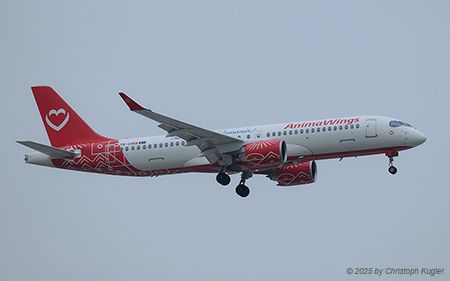 Airbus A220-300 | YR-CHR | Animawings  |  This Airbus A220-300 is one of two aircraft of this type operated by Animawings. It is seen here arriving from Cluj-Napoca as flight AWG4236. | ANTALYA (LTAI/AYT) 10.05.2025