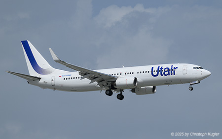 Boeing 737-8GU | RA-73088 | UTair  |  This Boeing 737-800 of Utair is seen here arriving from Moscow-Vnukova as flight UTA83. Flying time was 4:54 hours. | ANTALYA (LTAI/AYT) 11.05.2025