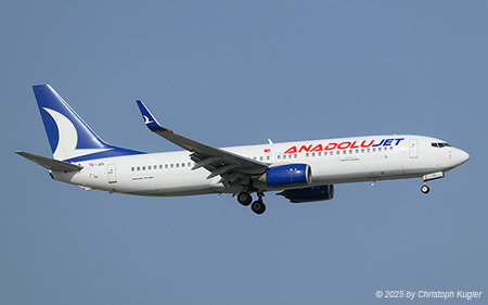 Boeing 737-8AS | TC-JZL | AJet  |  This Boeing 737-800 has been operated by Ryanair between 02DEC2011 and 18SEP2019. It was afterwards delivered to AnadoluJet where it entered service on 17JAN2020. | ANTALYA (LTAI/AYT) 11.05.2025
