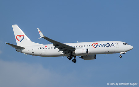 Boeing 737-85F | TC-MGR | Mavi Gök Aviation  |  This Boeing 737-800 entered service on 13FEB2024 to the current operator, but was stored at Bucharest until 12JUN2024. It entered service 2 days later. | ANTALYA (LTAI/AYT) 13.05.2025