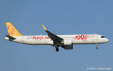 Airbus A321-251nx | TC-RDP | Pegasus Airlines  |  This Airbus A321 has been painted in the 100th special colours with Mustafa Kemal Ataturk in the tail. | ANTALYA (LTAI/AYT) 13.05.2025
