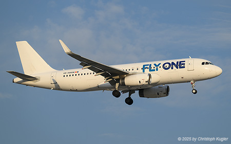 Airbus A320-233 | ER-00008 | FlyOne  |  This Airbus A320 of Fly One is operating flight FIA5319 from Chisninau to Antalya. The aircraft was previously operated by Avianca El Salvador and then stored at Victorville for 18 months before returning to service on 31AUG2023. | ANTALYA (LTAI/AYT) 14.05.2025