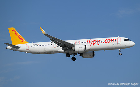 Airbus A321-251nx | TC-RFC | Pegasus Airlines  |  This Airbus A321 of Pegasus Airlines is operating the Istanbul to Antalya shuttle with a flying time of 0:48 hours0 | ANTALYA (LTAI/AYT) 14.05.2025