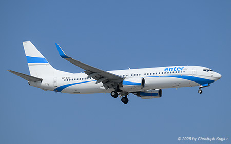 Boeing 737-8CX | SP-ENG | Enter Air  |  This Boeing 737-800 of Enter Air is seen here arriving from Poznan as flight ENT7091. | ANTALYA (LTAI/AYT) 14.05.2025