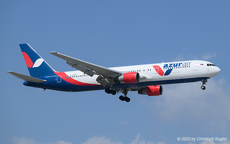 Boeing 767-3Q8ER | RA-73078 | Azur Air  |  This Boeing 767-300 frequently flies from Moscow-Vnukovo to sunny places such as Antalya or Hurghada. | ANTALYA (LTAI/AYT) 14.05.2025