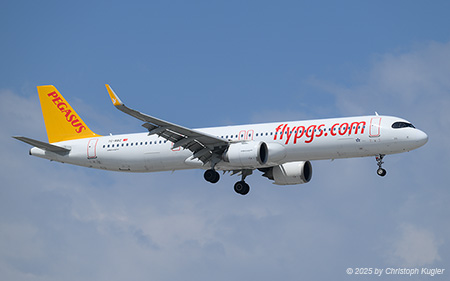 Airbus A321-251nx | TC-RBZ | Pegasus Airlines  |  This Airbus A321neo entered into service with Pegasus Airlines on 23NOV2022. | ANTALYA (LTAI/AYT) 14.05.2025