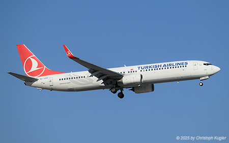 Boeing 737-9F2ER | TC-JYO | Turkish Airlines  |  This Boeing 737-900 of Turkish Airlines is seen here operating flight THY2408 from Istanbul to Antalya. | ANTALYA (LTAI/AYT) 15.05.2025