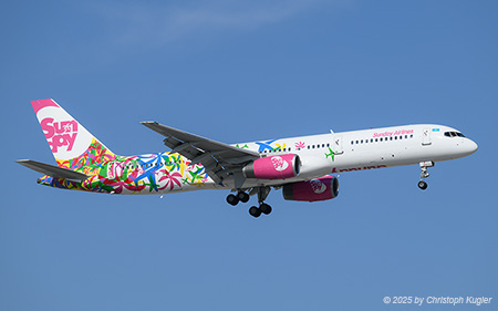 Boeing 757-21B | UP-B5703 | Sunday Airlines  |  This Boeing 757-200 of Sunday Airlines is seen here operating flight VSV5278 from Shymkent to Antalya. The flying time was 4:43 hours. | ANTALYA (LTAI/AYT) 15.05.2025