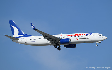 Boeing 737-8F2 | TC-JGA | Turkish Airlines  |  This Boeing 737-800 of AJet is still painted in the colours of its predecessors, AnadoluJet. | ANTALYA (LTAI/AYT) 15.05.2025