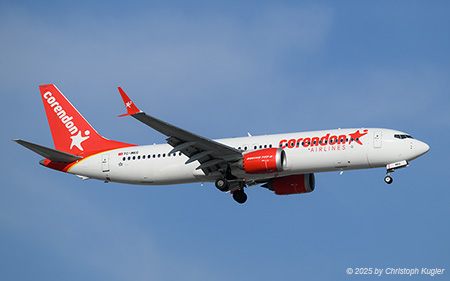 Boeing 737 MAX 8 | TC-MKG | Corendon Airlines  |  This Boeing 737 MAX 8 was leased for the winter season to the Indian airline IndiGo, but returned to the Turkish airline in time for the busy summer season. | ANTALYA (LTAI/AYT) 15.05.2025