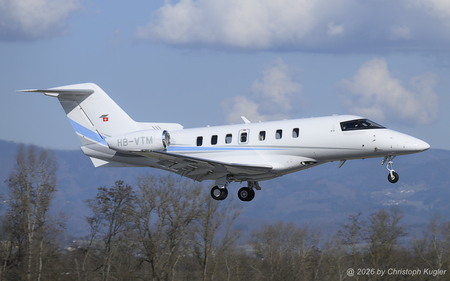 Pilatus PC-24 | HB-VTM | untitled  |  This Pilatus PC-24 is seen here returning from a short trip to Freiburg-Baden-Karsruhe airport. | BASLE (LFSB/BSL) 02.03.2026