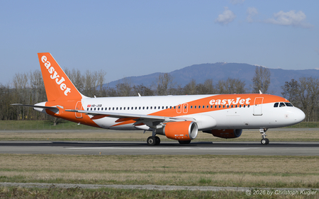Airbus A320-214 | HB-JXB | EasyJet Switzerland  |  This Airbus A320 of EasyJet is seen here departing for Palma de Mallorca as flight EZS1003. | BASLE (LFSB/BSL) 02.03.2026