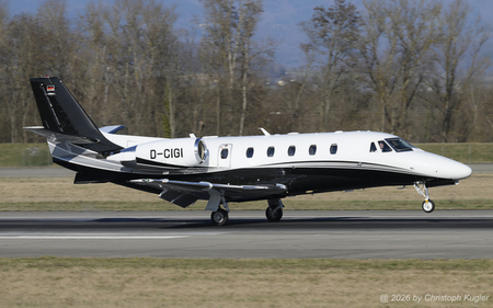 Textron Cessna 560XLS Citation Excel Gen 2 | D-CIGI | untitled (DC Aviation)  |  This Textron Ciation Excel is seen here arriving from Schw&auml;bisch Hall. | BASLE (LFSB/BSL) 02.03.2026