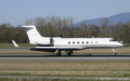 Gulfstream G550 | EJ-KGRP | untitled (Gain Jet Ireland)  |  This Irish-registered Gulfstream G550 is seen here arriving from Athens.  | BASLE (LFSB/BSL) 02.03.2026
