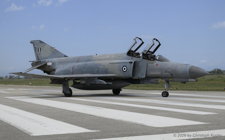 McDonnell Douglas F-4E (AUP) Phantom II | 01518 | Greek Air Force  |  This F-4E (AUP) Phantom II is seen here taxing towards the last chance area where all safety pins will be removed. | ANDRAVIDA (LGAD/PYR) 13.05.2026