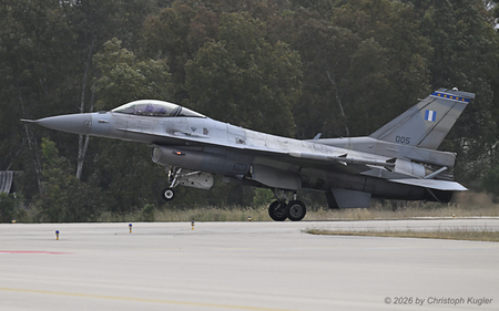 General Dynamics F-16C | 005 | Greek Air Force  |  This F-16 of the Greek Air Force was performing as part of the Greek demo team named 