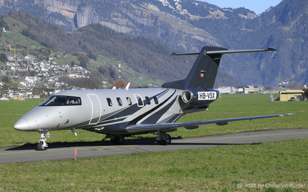 Pilatus PC-24 | HB-VSX | Pilatus Flugzeugwerke  |  This Pilatus PC-24 destined to become 9H-JAAL with Albinati Aviation is seen here returning from a pre-delivery test flight. | BUOCHS (LSZC/BXO) 25.02.2026