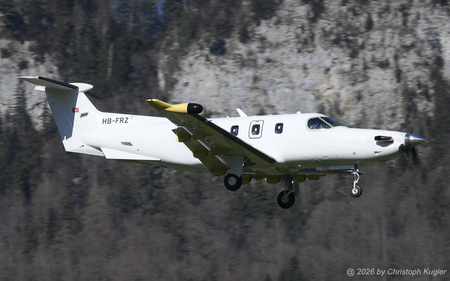 Pilatus PC-12/47G PRO | HB-FRZ | Pilatus Flugzeugwerke  |  This Pilatus PC-12/47G PRO had its first flight on 19FEB2026 and is seen here on the fifth flight. | BUOCHS (LSZC/BXO) 25.02.2026