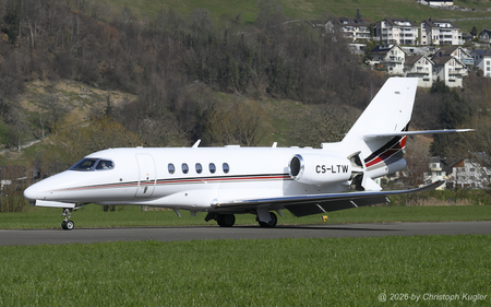 Textron Citation Latitude | CS-LTW |  (Netjets Europe)  |  This Textron Citation Latitude has just landed on runway 24 at Buochs.  | BUOCHS (LSZC/BXO) 04.03.2026