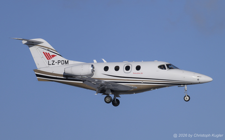 Raytheon 390 Premier I | LZ-PDM | untitled (Paradox Jets)  |  This Raytheon 390 Premier I is seen here approaching runway 14 in Zurich, thus completing its flight from Timisoara. | Z&UUML;RICH (LSZH/ZRH) 04.01.2026