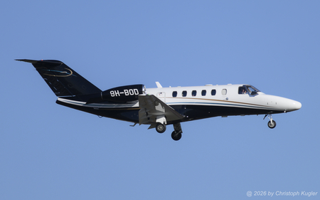 Cessna 525A CitationJet CJ2+ | 9H-BOD | untitled  |  This Cessna 525A is seen here approaching runway 14 in Zurich thus completing its flight from Dublin | Z&UUML;RICH (LSZH/ZRH) 15.01.2026