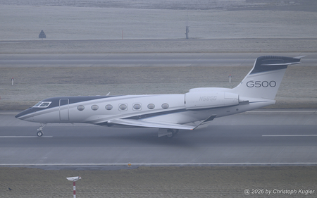 Gulfstream G500 (GVII) | N585G | untitled (General Dynamics)  |  This Gulfstream G500 is operated by General Dynamics and is seen here departing for its return flight to Washington DC.  | Z&UUML;RICH (LSZH/ZRH) 22.01.2026