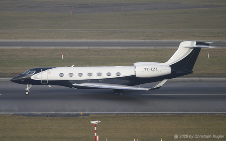 Gulfstream G600 (GVII) | T7-EZZ | untitled (Global Jet Aruba)  |  This Gulfstream G600 is based in Egypt, hence the smal flag of Egypt next to the entrance door.  | Z&UUML;RICH (LSZH/ZRH) 22.01.2026