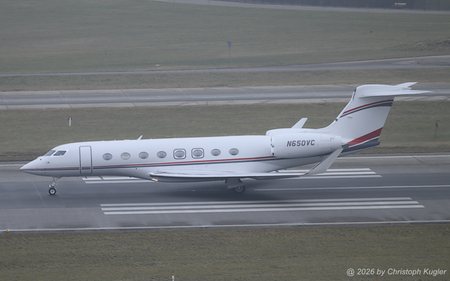 Gulfstream G650ER | N650VC | untitled  |  This Gulfstream G50ER belongs to Lockheed-Martin and is seen here accellerating on runway 28 for its flight to Washington Dulles Airport.  | Z&UUML;RICH (LSZH/ZRH) 23.01.2026