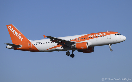 Airbus A320-214 | G-EZTD | easyJet UK  |  This Airbus A320 of easyJet UK is seen here arriving from Edinburgh as flight EZY3297. The aircraft was delivered on 15MAY2009. | Z&UUML;RICH (LSZH/ZRH) 02.02.2026