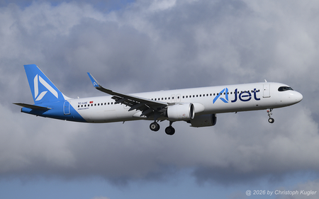 Airbus A321-271nx | TC-LUE | AJet  |  This Airbus A321neo was initially made for VietJetAir, but not taken up by the airline. It then was delivered to AnadoluJet which became AJet on 31MAR2024. | Z&UUML;RICH (LSZH/ZRH) 07.02.2026