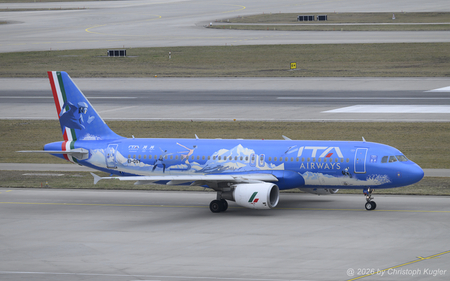 Airbus A320-216 | EI-DSY | ITA Airways  |  This Airbus A320 of ITA Airways received a special paintjob for the Olympic Winter Games 2026. | Z&UUML;RICH (LSZH/ZRH) 14.02.2026