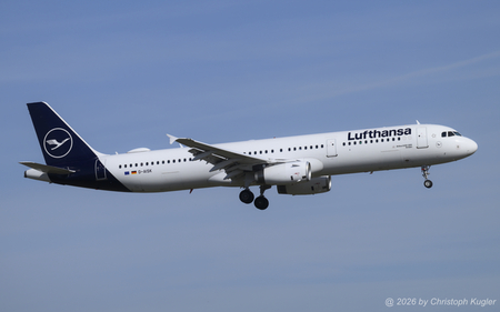 Airbus A321-231 | D-AISK | Lufthansa  |  This Airbus A321 of Lufthansa is operating flight DLH2368 from Munich to Zurich. | Z&UUML;RICH (LSZH/ZRH) 26.02.2026