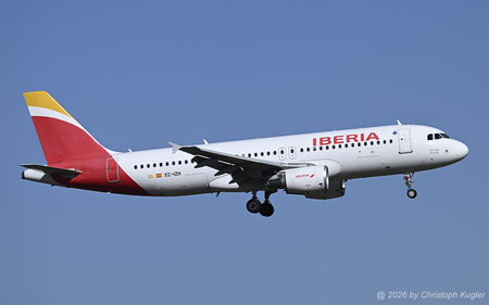 Airbus A320-214 | EC-IZH | Iberia  |  This Airbus A320 of Iberia is seen here operating flight IBE629 from Madrid to Zurich. | Z&UUML;RICH (LSZH/ZRH) 27.02.2026
