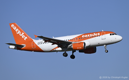 Airbus A319-111 | G-EZGK | easyJet UK  |  This Airbus A319 was delivered fresh from the factory to the current operator. Between NOV2015 and MAR2023, the aircraft was flying with EasyJet Switzerland as HB-JYJ. | Z&UUML;RICH (LSZH/ZRH) 27.02.2026