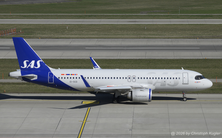 Airbus A320-251n | EI-SCD | SAS Scandinavian Airlines System (SAS Connect)  |  The Irish subsidiary of SAS Scandinavian Airlines System is operating a total of 33 Airbus A320neo. This aircraft was transferred to the current operator on 17APR2024. | Z&UUML;RICH (LSZH/ZRH) 13.03.2026