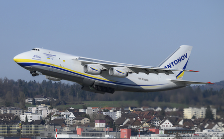 Antonov An 124 | UR-82008 | Antonov Design Bureau Airlines  |  Flying time to Cayenne was calculated at just over 11h30m, resulting in a lot of fuel being carried.  | Z&UUML;RICH (LSZH/ZRH) 18.03.2026