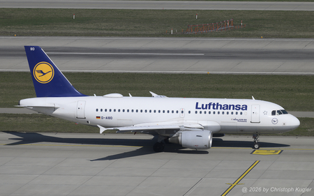 Airbus A319-112 | D-AIBD | Lufthansa  |  It has been a while since I last photographed a Lufthansa aircraft in the old scheme. This Airbus A319 is seen here operating flight DLH1187 to Frankfurt. | Z&UUML;RICH (LSZH/ZRH) 19.03.2026