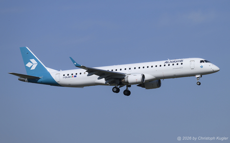 Embraer ERJ-195LR | I-ENJB | Air Dolomiti  |  This Embraer ERJ-195 was delivered on 10FEB2026 to Air Dolomiti. The aircraft was previously operated by Austrian Airlines, Lufthansa Regional and Lufthansa CityLine. | Z&UUML;RICH (LSZH/ZRH) 20.03.2026