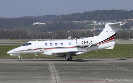 Embraer EMB-505 Phenom 300E | CS-PJC | untitled (Netjets Europe)  |  This Embraer EMB-505 Phenom 300 is taxing to runway 10 for its flight to Milan-Linate. | Z&UUML;RICH (LSZH/ZRH) 21.03.2026