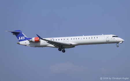 Bombardier CRJ 900ER | EI-GBJ | SAS Scandinavian Airlines System  |  This Bombardier CHJ 900 is actually operated by CitJet on behalf of SAS Scandinavian Airlines System. It was delivered from Ljublijana to Copenhagen just the day before this picture was taken. | Z&UUML;RICH (LSZH/ZRH) 22.03.2026