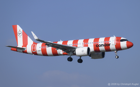 Airbus A320-271n | D-ANCY | Condor  |  This Airbus A320neo of Condor was delivered on 02DEC2024 from the factory at Hamburg-Finkenwerder to Dusseldorf. It had is first commercial flight on 07DEC2024. | Z&UUML;RICH (LSZH/ZRH) 22.03.2026