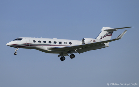 Gulfstream G650 | A7-CGJ | untitled (Qatar Executive)  |  This Gulfstream G650 of Qatar Executive is seen here arriving from West Palm Beach, FL. This branch of Qatar Airways operates no less than 15 aircraft of this type. | Z&UUML;RICH (LSZH/ZRH) 17.04.2026