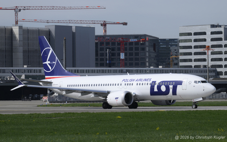 Boeing 737 MAX 8 | SP-LYF | LOT Polish Airlines  |  This Boeing 737 MAX 8 of LOT Polish Airlines is soon going to take off on its flight LOT412 to Warsaw. | Z&UUML;RICH (LSZH/ZRH) 17.04.2026