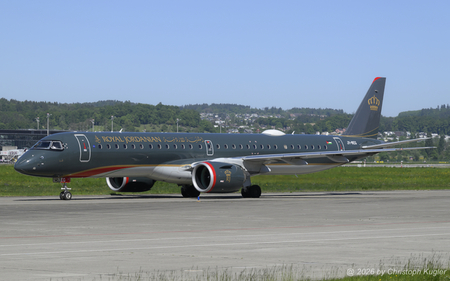 Embraer ERJ-195-E2 | JY-REG | Royal Jordanian Airlines  |  This Embraer ERJ-195 E2 of Royal Jordanian Airlines is seen here taxing to runway 10 for its return flight to Amman.  | Z&UUML;RICH (LSZH/ZRH) 30.04.2026