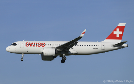 Airbus A320-271n | HB-JDK | Swiss International Air Lines  |  This Airbus A320 of Swiss International is seen here arriving in Zu&uuml;rich as flight SWR1951 from Barcelona. | Z&UUML;RICH (LSZH/ZRH) 21.05.2026